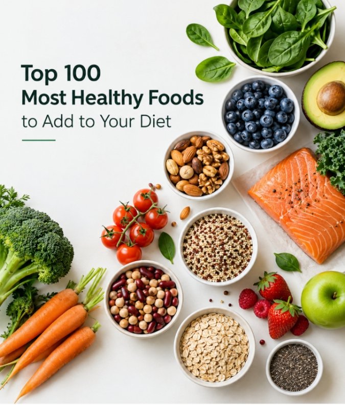 Top 100 Most Healthy Foods to Add to Your Diet